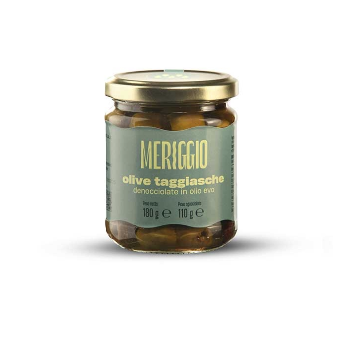 Olive Taggiasche Denocciolate in EVOO 180g - Meriggio